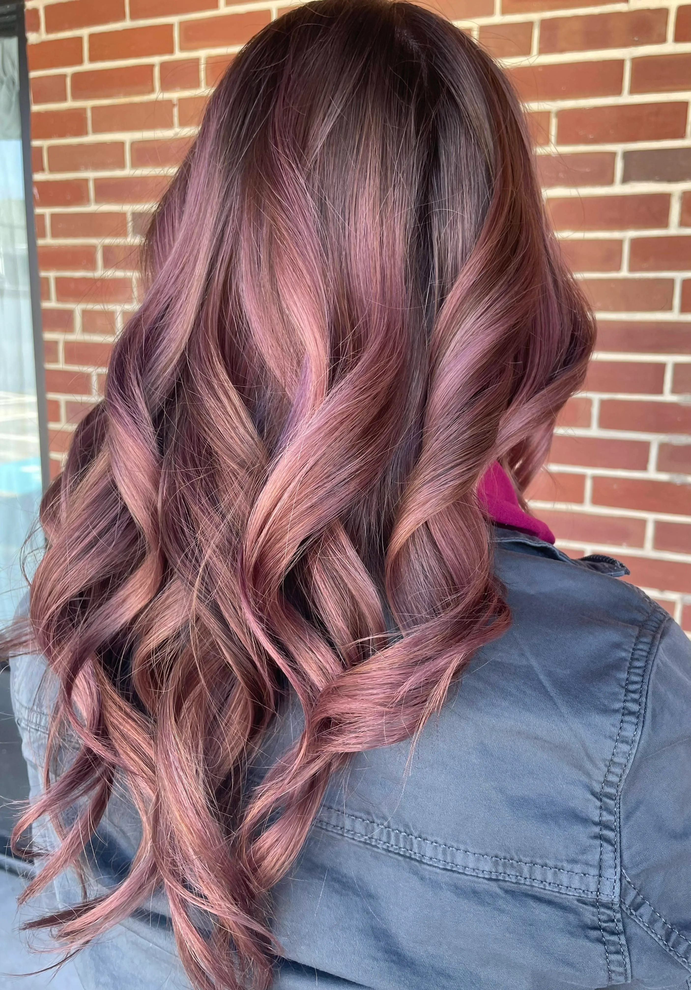 rose gold hair